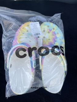 Tie Dye Rainbow Crocs Size 13 MENS  *BRAND NEW*