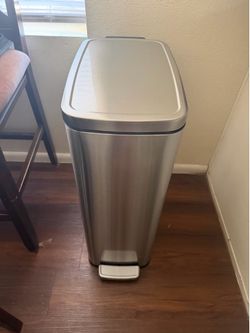 Simple Human Stainless Steel Trash Bin