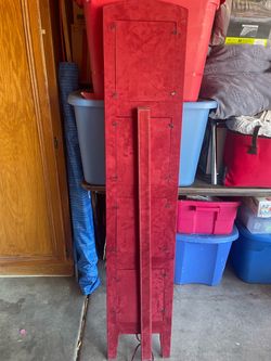 Red Suede Picture Frame Stand