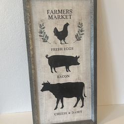 Farmers Market wall art 31.5”x16”