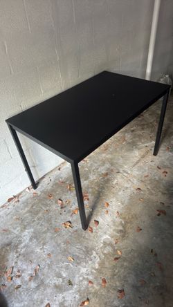 Black table