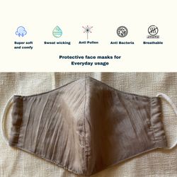 LualaSilk Handmade Natural Silk Face Masks