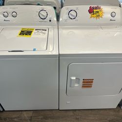 Amana Washer & Dryer Set Read Description (Take It Home In Payments/Llevalo A Casa En Pagos)