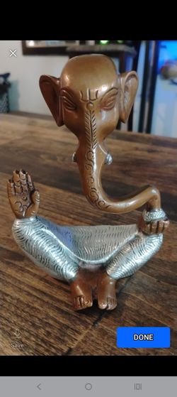 Ganesha Meditating Statue