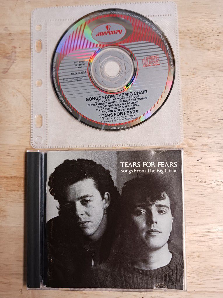 TEARS FOR FEARS    songs from the big chair     US CD