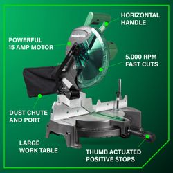 10 INCH COMPOUND MITER SAW | METABO HPT C10FCGS