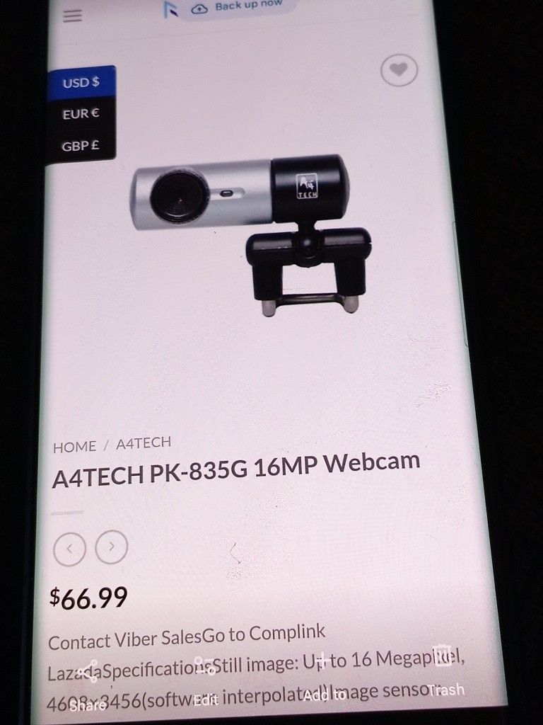 Camara Para Computadora  En Buenas Condiciones Solo Camara 