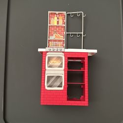 Barbie Toy Kitchen + Hot Dog Grill/candy Table Toy