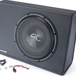 AudioControl SPC-W12 Space Series wedge-style enclosure with 12" 2-ohm shallow-mount subwoofer