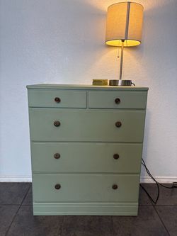 Sage Green Painted Wood Dresser