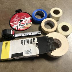 Tape, Blade, Sand Paper