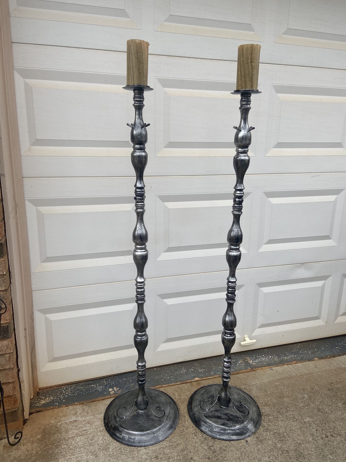 Silver Medal Decorative Stands/ Candle Holders