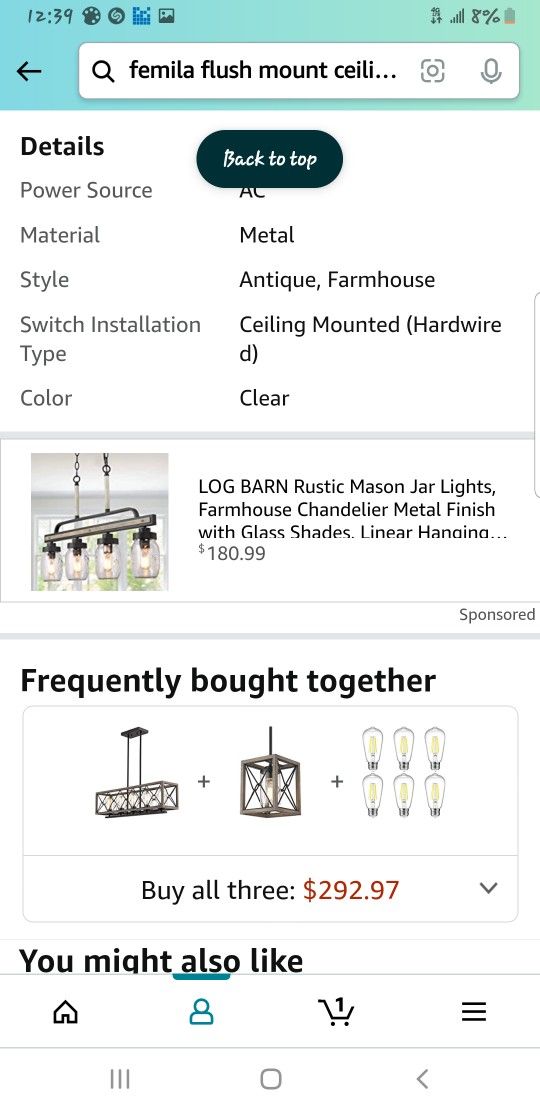 Chandelier Brand New NIB