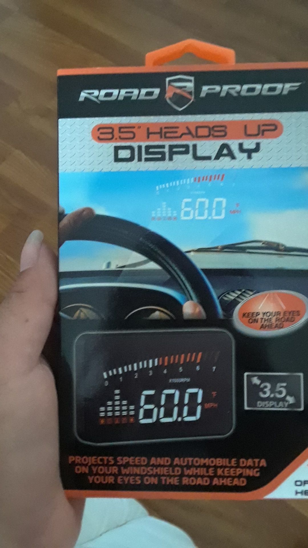 Road proof 3.5" heads up display