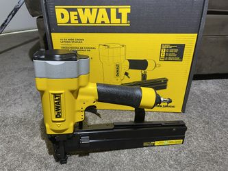 DEWALT Corded Pneumatic 16-Gauge 1” Crown Lathing Stapler