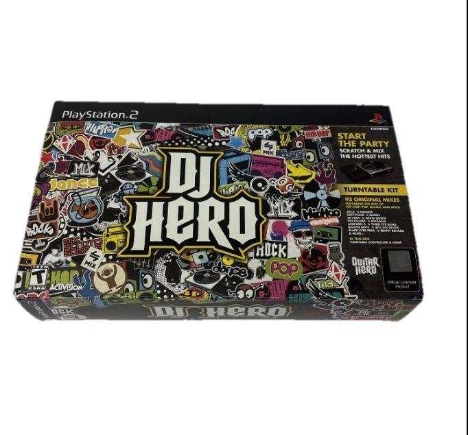 DJ Hero 1 (PlayStation 2 PS2, 2009) CIB PS2TESTED