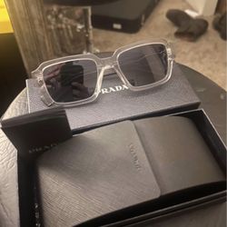 Transparent Prada Glasses