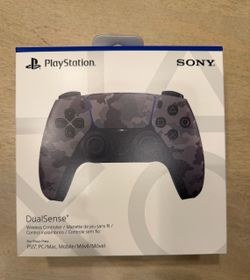 Sony PS5 DualSense Wireless Controller – Gray Camouflage – Brand New