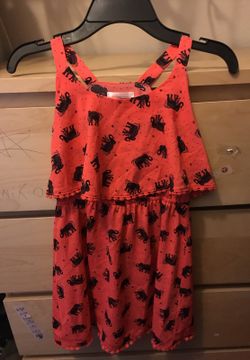 Cute elephant dress size small 6/6x