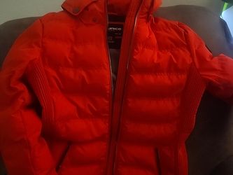 Unice Red Puffer Jacket with Hood