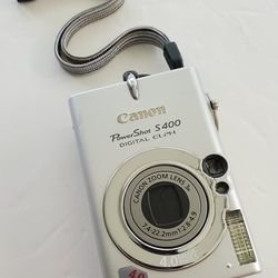 Canon PowerShot S400 4MP Digital Camera (Parts/Repair/ Hazy Imagery)