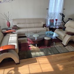 Luxury Beige Sofa Set