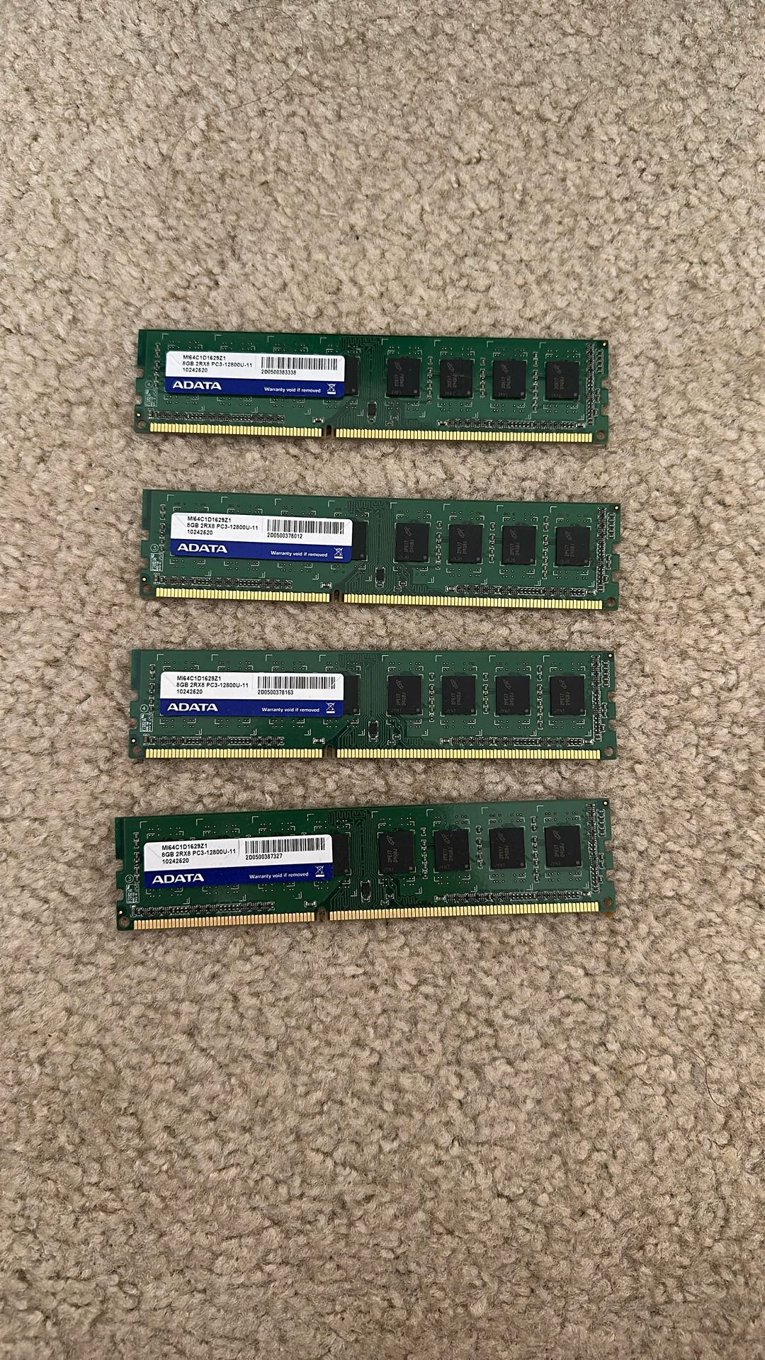 Adata 8gb ram X4