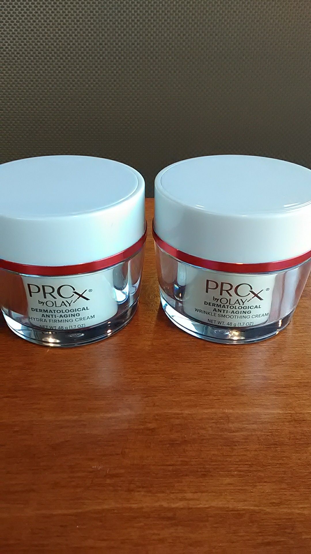 Pro X by Olay Dermatological anti-aging ( wrinkle smooth cream & Hydra firming cream) Brand new unopened