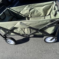 Army Green Foldable Wagon 