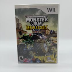 Monster Jam: Urban Assault (Nintendo Wii, 2008) Tested & Complete In Box