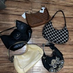 5 Purses H&M, TJ maxx, Vintage 