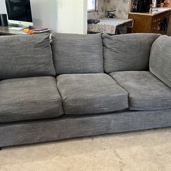 L shape couch Jean blue/grey