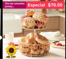 Organizador Para Panes Biscochos Repostería fruta Elegante Nueva Línea Wildflowers $70.00 Usalo Separado Princes House Ventas Finales