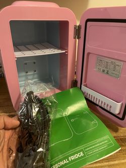 CAYNEL Mini Fridge Portable Thermoelectric 4 Liter Cooler and Warmer for Skincare, Eco Friendly Beauty Fridge For Foods,Medications, Cosmetics, Breast