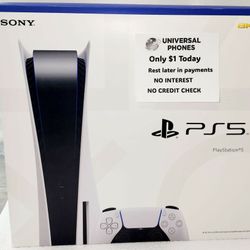 SONY PLAYSTATION PS5 DISC VERSION NEW IN BOX $1 DOWN TODAY REST IN PAYMENTS.NO CREDIT CHECK 