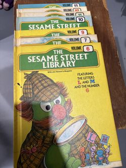 Vintage Sesame Street Library Books  Bundle Children’s Books