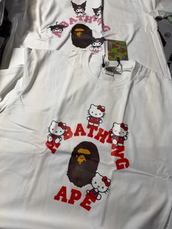 Bape hello kitty tee sizes L & 3XL available