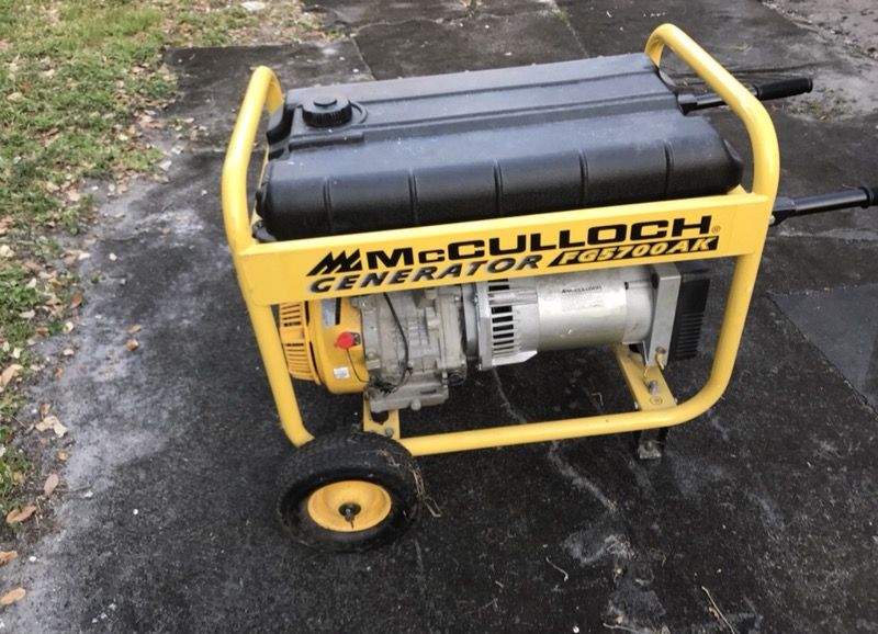 McCulloch 5700 Watt Generator * Willing to Trade it for a Nintendo Switch*