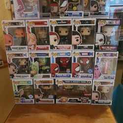 Funko Pop Lot Of Marvel, Anime, And More 
