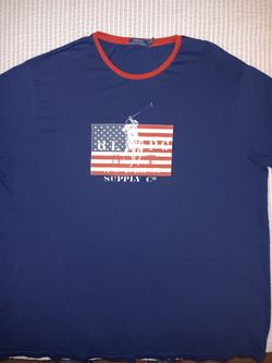 Mens 3XLT POLO RALPH LAUREN BIG FLAG EMBLEM SHIRT