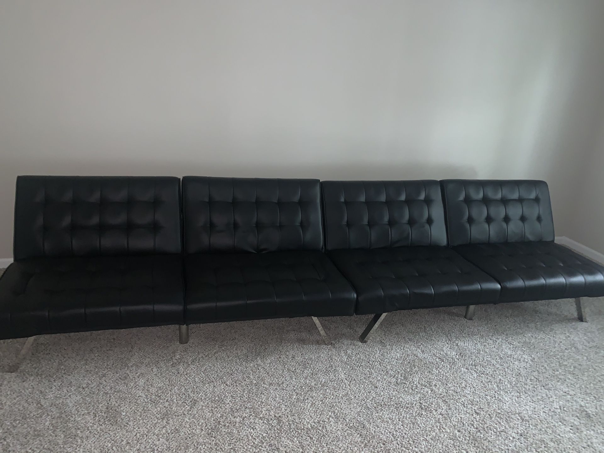 2 Leather Futons