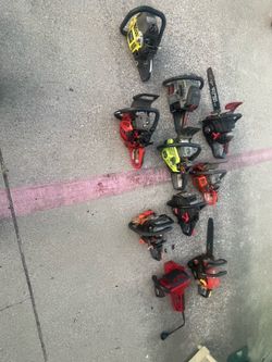 10 chainsaws for parts or repairs