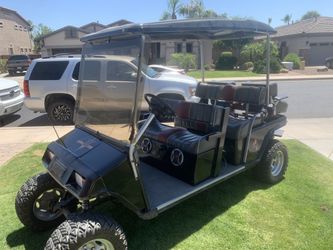 Ez Go 1993 Custom Textron Electric Golf Cart 6 Seater