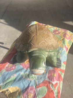 Vintage Garden Cement turtle