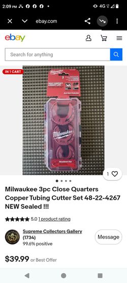Milwaukee 3-Piece Close Quarters Copper Tubing Cutter Set
