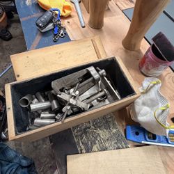 Vintage Stanley No. 50 Clamp Set w/ Original Wood Box – Machinist / Woodworking