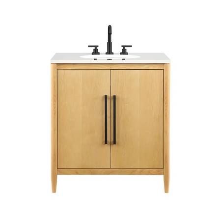 Felicity 30'' Single Bathroom Vanity with Quartz Top 