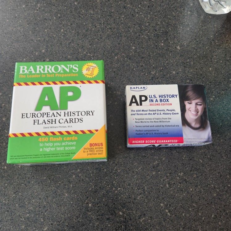 AP History Kaplan US -OR- Barron's European Study FLASH Cards