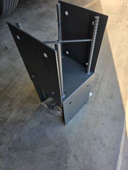 7x7 post base with hardware