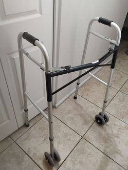 Extra Wide HD Folding Walker w/ Wheels